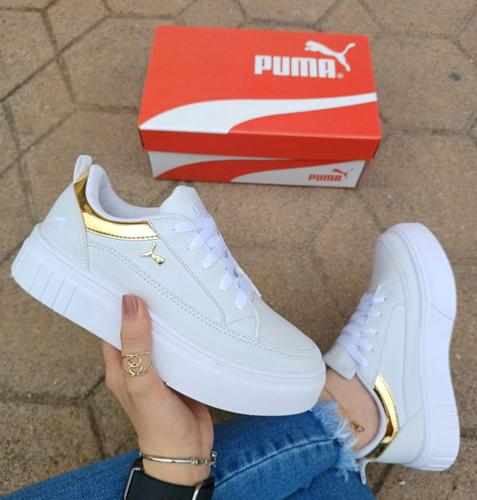 Puma Mayze White c/brillo